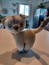 1950s Knickerbocker Siamese Cat Plush Stuffed Animal KT Pet Vintage Toys Perfect