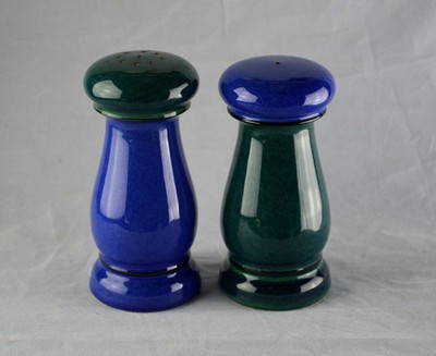 Denby Metz blau grün Salz & Pfeffer Set - 5-1/2'' hoch