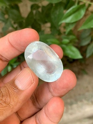 71.45 Cts Natural Unheated  Oval Cut Big Size Aquamarine From Skardu Pakistan 