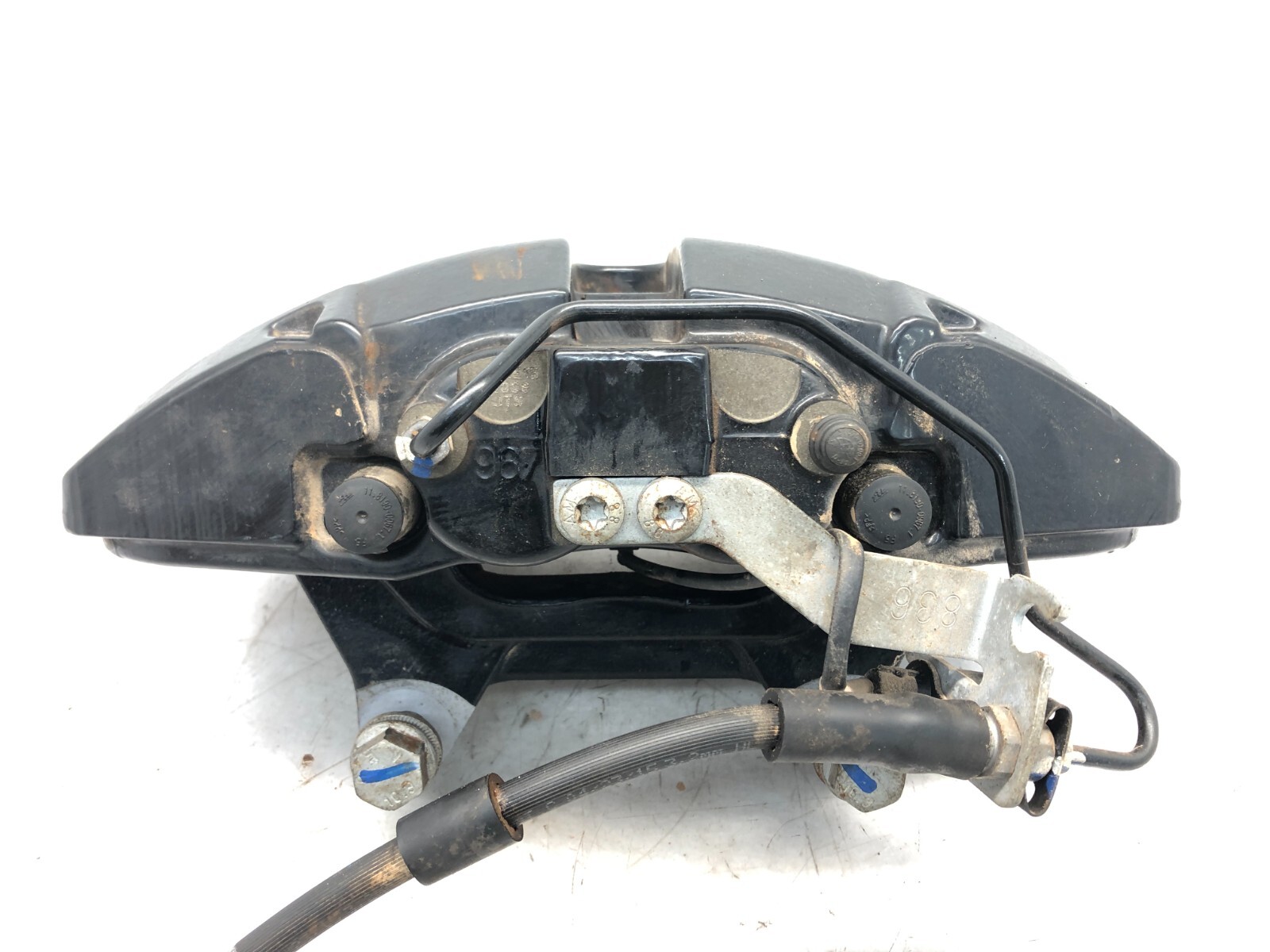 2014-2018 BENTLEY FLYING SPUR AWD LEFT DRIVER FRONT BRAKE CALIPER W/ PADS OEM