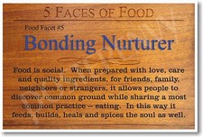 5 Faces of Food - Bonding Nurturer - NEW Nutrition Healthy Foods Diet POSTER