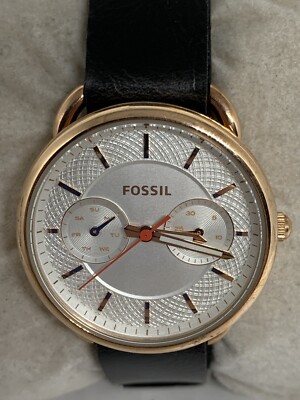 Fossil Es4021 Women's Tailor Light Brown Leather Silver Analog - Main Image