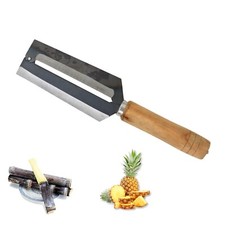 1PC Carbon Steel Sugarcane Knife Pineapple Peeler Melon and Fruit Peeling Knife
