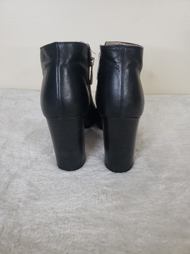 Zara Basic Leather Heeled Boot Women’s 37/7 - Picture 4 of 7
