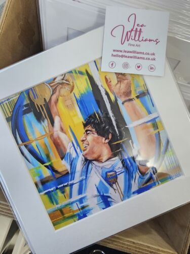 Maradona ARGENTINA WORLD CUP Portrait Square Picture Print Wall Art 6x6 - 第 1/2 張圖片