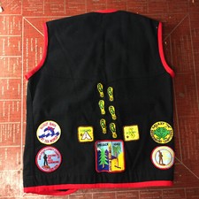 Vintage Boy Scout Wool Vest San Diego California Sea World Grossmont 60s 70s BSA