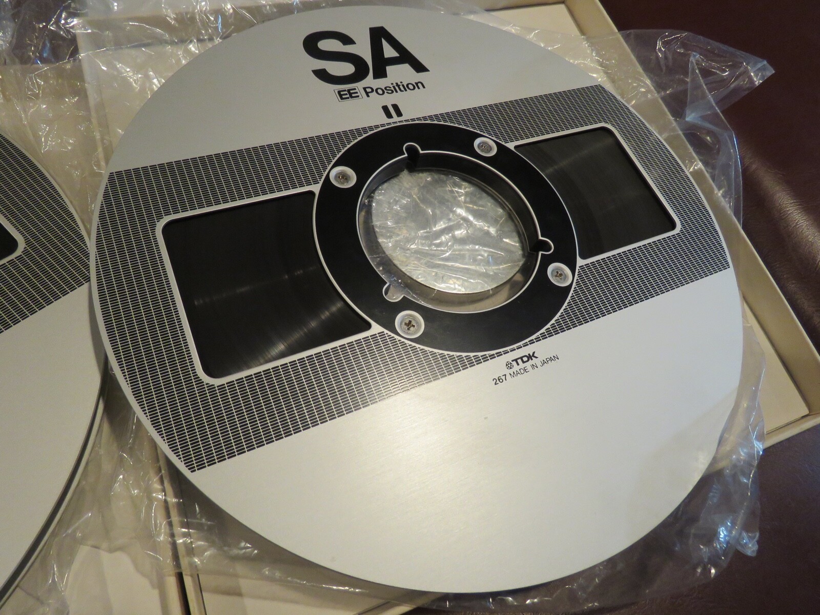 LOT of 2 TDK SA 35/180M Reel to Reel Tapes Metal Reels EE position