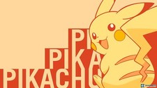 Pokemon pokmon pikachu video games yellow background Pad Gaming Mat Desk