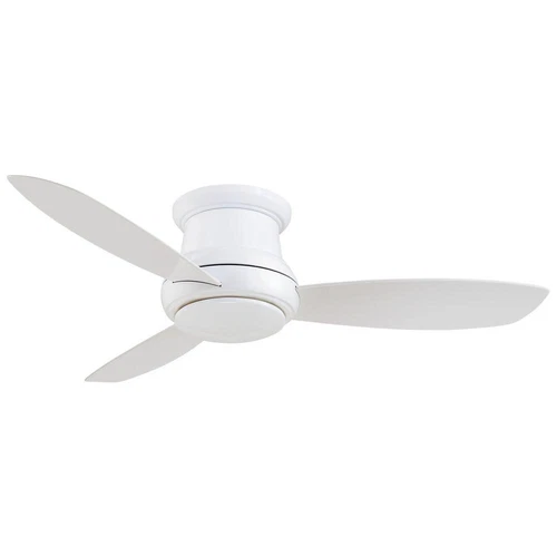 Minka Aire F518L-WH Concept II 44 in. LED Indoor White Flush Mount Ceiling Fan - Picture 4 of 6