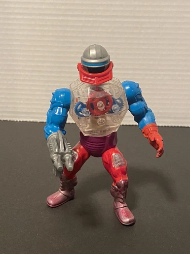 He-Man Masters of the Universe MOTU ROBOTO Mattel 1985 Vintage figure and Gun