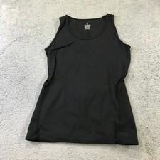 Tommie Copper Shirt Womens Large Lower Back Support Tank Top Shirt BLK sadsa
