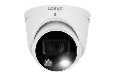 Lorex 4K IP Wired Dome Security Camera w/ Smart Deterrence & Motion Detection