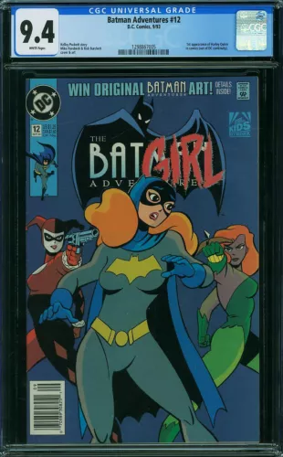 BATMAN ADVENTURES #12 CGC 9.4 - NEWSSTAND - 1ST HARLEY QUINN! 1993 DC Q5 125 cmm