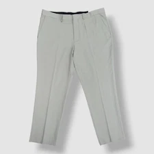 Perry Ellis Portfolio Men's Gray Slim-Fit Golf Pants Size 30W 29L