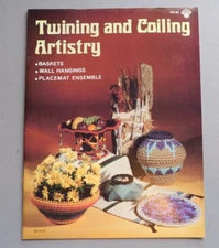 Twining and Coiling Artistry: Baskets, Wall Hang - 1978 Craft Course book HH-34
