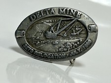 3270 Relocation Delta Mine Limited 1 of 300 Vintage Belt Buckle July 1985