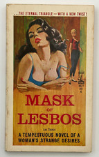 Vintage Lesbian Pulp MASK OF LESBOS Lee Thomas, Cover by Darcy VG 1st