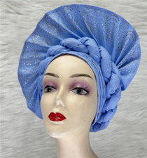 Women Nigerian Bonnet African Cap Nigerian Turban Femme Head Wrap High Quality