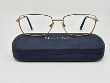 Nautica N5113S 067 Gold Rectangular Sunglasses Frame w/ Case 58-18-140