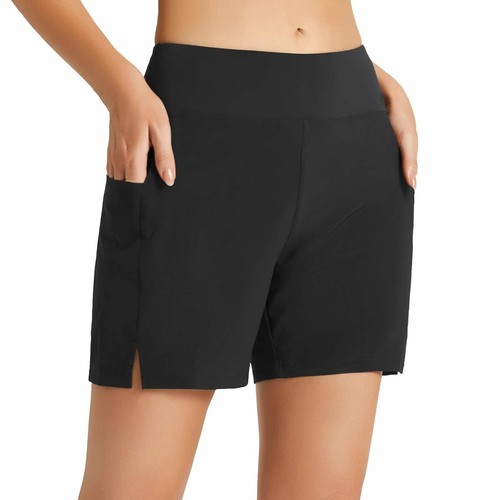 Buy Women Swim Shorts High Waisted 