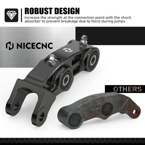 NICECNC Reinforced Rear Suspension Linkage For Sur Ron Light Bee S X L1E Black - Picture 3 of 11