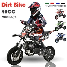 40cc Mini Dirt Bike Gas Powered 4 Stroke For Kids Pit Bikes Off Road Motorcycle 