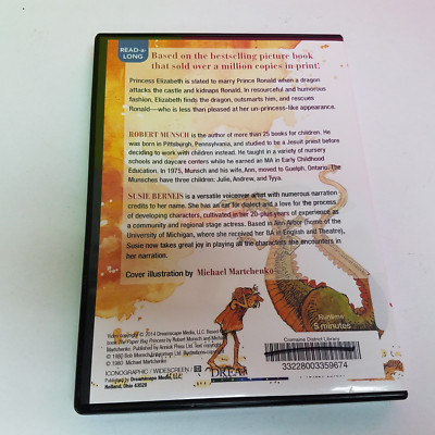 The Paper Bag Princess 2014 Munsch Robert read a long DVD Ex