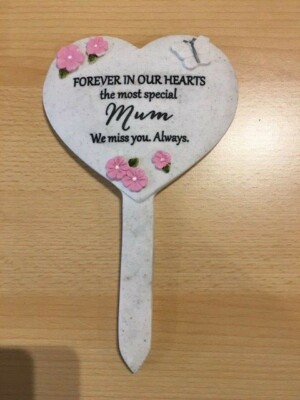 MAMA - Für immer in unseren Herzen Herz Pfahl Grab Gedenkschmuck