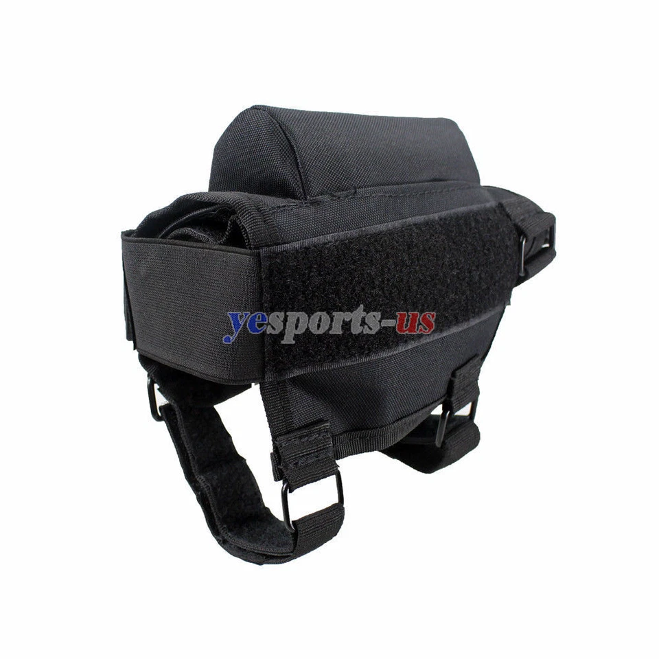 Tactical Hunting Rifle Buttstock Cheek Rest Pouch Shotgun Carrier Case Holder - Image 4 of 4