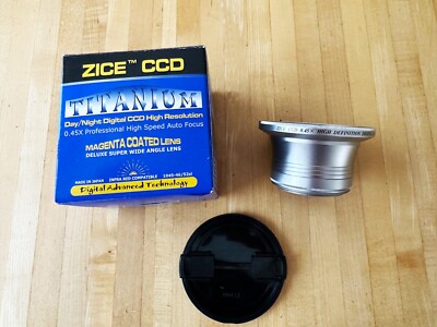 ZICE CCD TITANIUM 46/52 mm Digital Day/Night Video-Camera Recording 0.45x AF