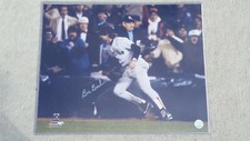 BILL BUCKNER SIGNED 16x20 RARE PHOTO BOSTON RED SOX 1ST BASEMAN 86 WORLD SERIES