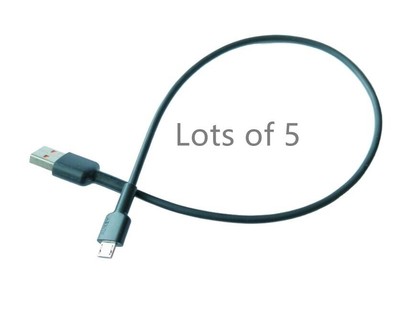 5X 35cm aukey 5V 2A/3A Short Micro USB Fast Charger Cable For Android smartphone
