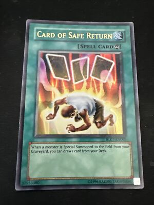 2x YuGiOh Card of Safe Return HL07-EN005 Ultra Parallel Rare Hobby League |  eBay
