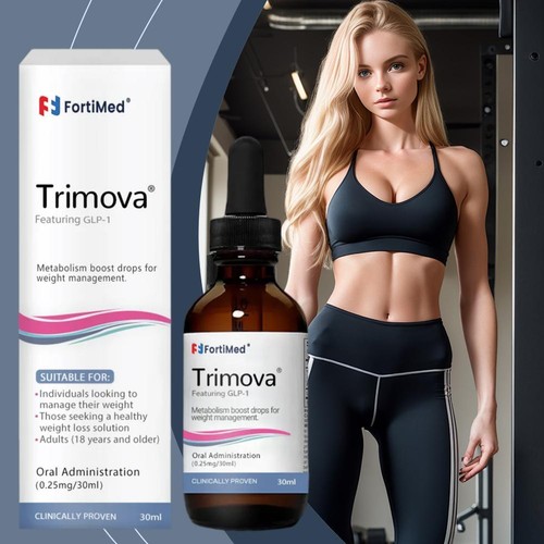 Trimova GLP-1 Drops Trimova Metabolism Drops for Men & Women 30ml Fat Burning- - Picture 5 of 16