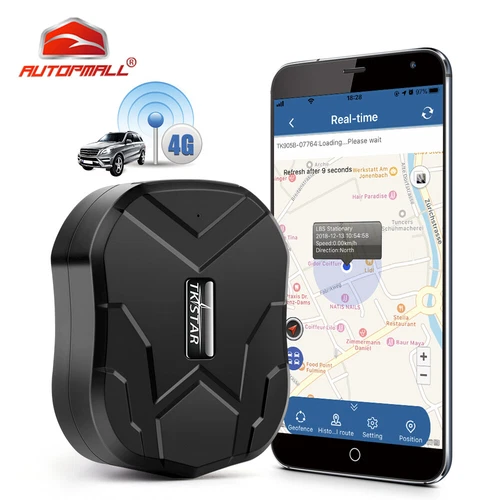 AUTOPMALL Car GPS Tracker 4G TKSTAR TK905 10000mAh Waterproof Alarm Free APP