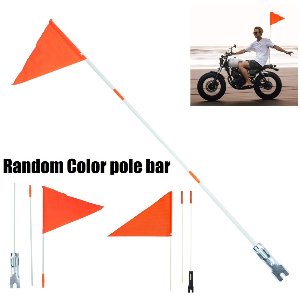 2 Pack Bike Flag with Mounting Pole Bike Trailer Safety Flag Flag