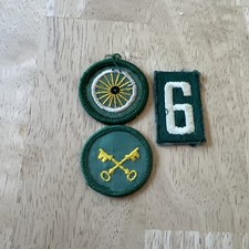 A lot of three vintage GSA Girl Scouts of America patches