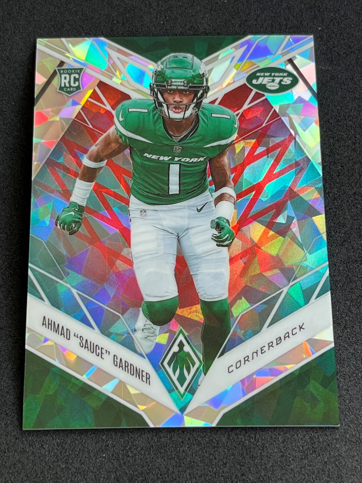 2022 Panini Phoenix Football Ahmad Sauce Gardner Rookie Fire & Ice 49/50 #128