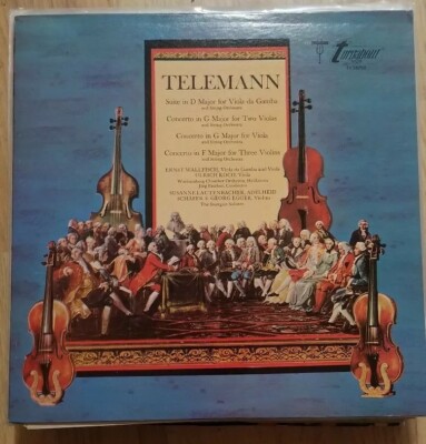 Telemann Suite in D Major, Concerto in F/G Major Turnabout Records Viola Stereo 
