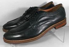 206931 SP50 WARNER MEN'S SHOES SIZE 9 M BLACE LEATHER LACE UP JOHNSTON & MURPHY