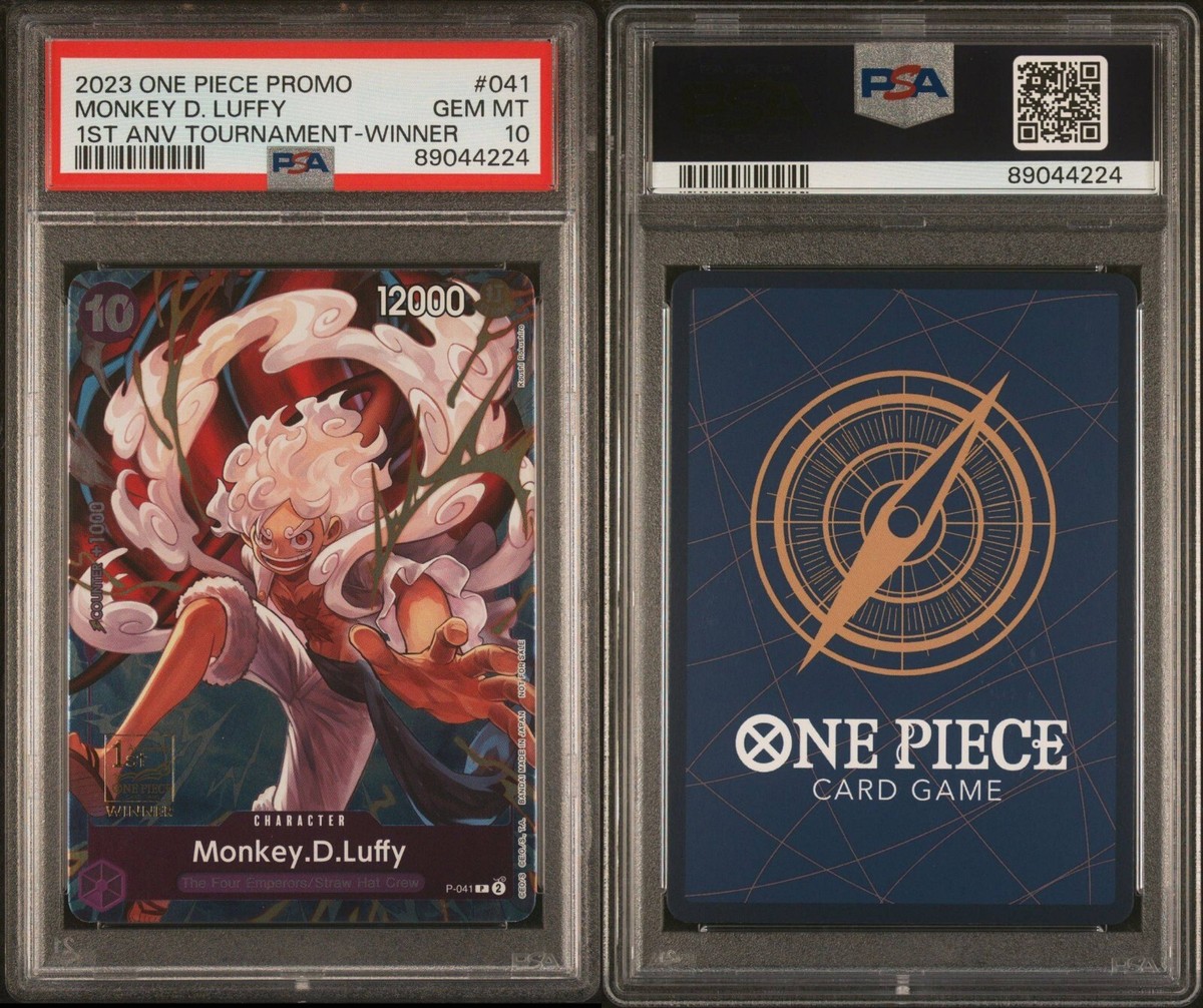 ルフィ 1st anniversary winner PSA10 One Piece Card Luffy OP05 1st Anniversary Signature Oda PSA