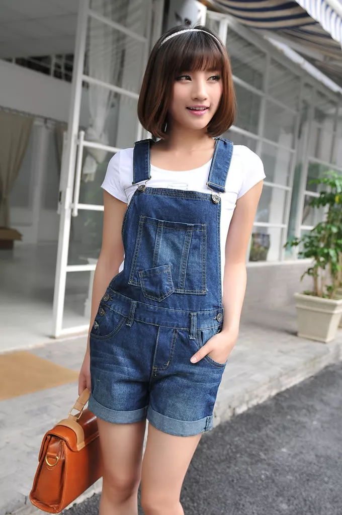 Denim dungaree shop pants