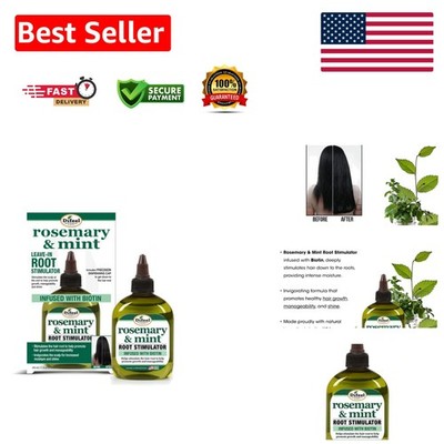 Rosemary & Mint Hair Growth Oil with Biotin, 7.1 oz - Nourishing Scalp Treatment