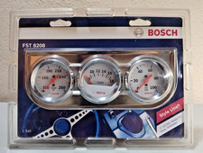 Bosch Fst8208 Triple Gauge Kit 2 White Face Oil Pressure Temp Battery Voltage Bosch Fst8208 Triple Gauge Kit 2 White Face Oil Pressure Temp Battery Voltage