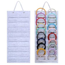 Hanging Headband Holder Organizer for Girls, Wall-mount Headband Storage Disp...