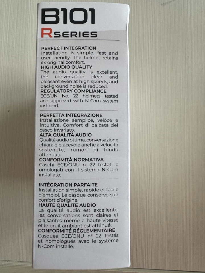 Nolan B101 R Ncom Motorcycle Helmet Bluetooth Intercom System Nuovo Per Ca - Immagine 3 di 4