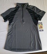 Kerrits Women's Breathe Tech Top - Charcoal/Black Shirt - Small Medium - NWT