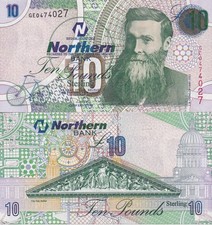 Northern Ireland Northern Bank 10 Pounds Sterling 2005 P 206 UNC