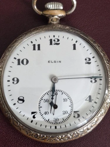 Antique 1924c Elgin 14k Gold Filled 15j s12 Grade 315 Model 3 Class 114...