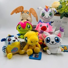 Digimon Agumon Biyomon Gabumon Gomamon Palmon Patamon Plush Doll Stuffed Toy